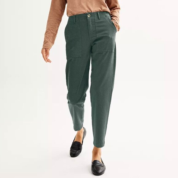 Size 10 Women's Sonoma Goods For Life Utility Straight Leg Pants-Washed not worn - Picture 1 of 7